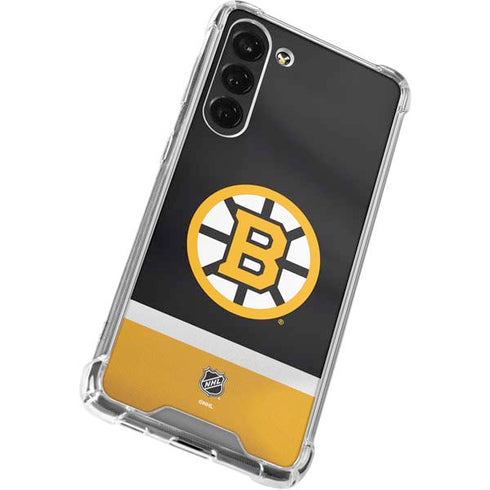 NHL Boston Bruins Jersey Galaxy S24 FE Clear Case